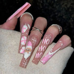Skull Print Press On Nails