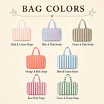 Personalized Expandable Striped Toiletry Bag