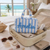 Personalized Expandable Striped Toiletry Bag