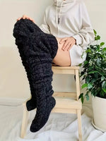 Knitted Thigh High Socks