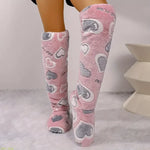 Fleece-Lined Over-The-Knee Slipper Socks