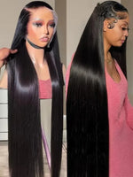Bone Straight Human Hair Frontal Wig