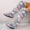 Fleece-Lined Over-The-Knee Slipper Socks