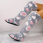 Fleece-Lined Over-The-Knee Slipper Socks