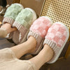 Faux Fur Lined Cotton Slippers