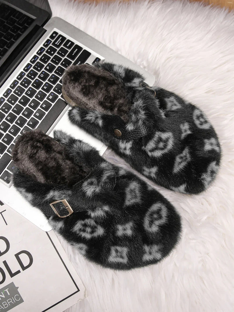 Faux Fur Winter Slippers