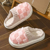 Faux Fur Lined Cotton Slippers