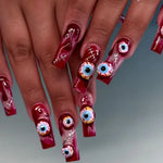 Skull Print Press On Nails