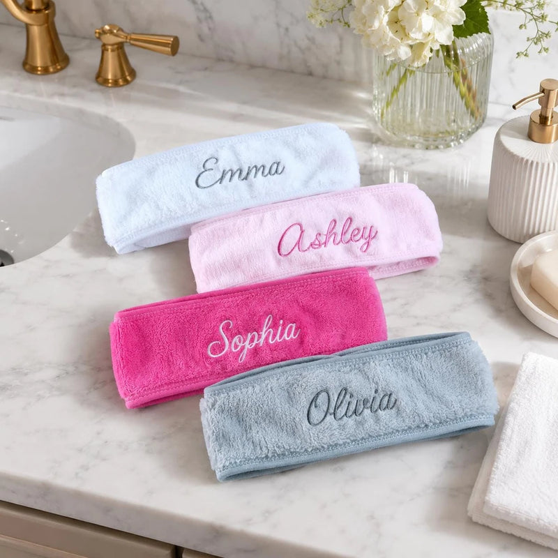 Personalized Embroidered Spa Headband