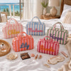 Personalized Expandable Striped Toiletry Bag