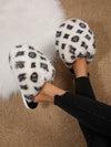 Vintage Plaid Fuzzy Slippers