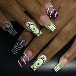 Skull Print Press On Nails