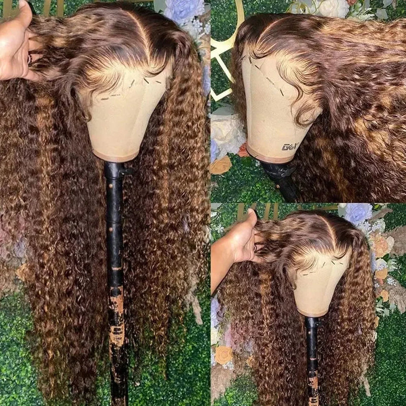 Colored Deep Wave Lace Front Wig