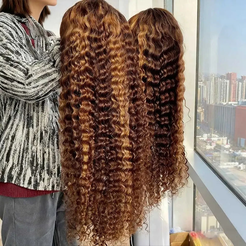 Colored Deep Wave Lace Front Wig