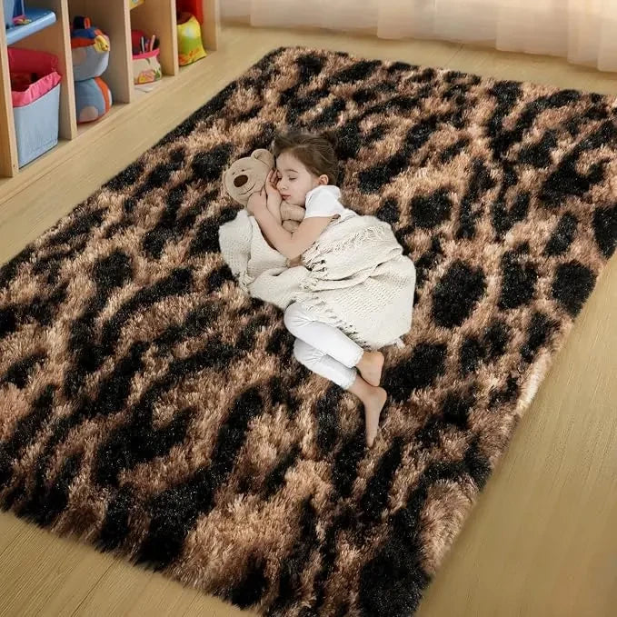 Leopard Print Area Rug