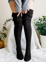 Knitted Thigh High Socks