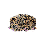 Leopard Print Microfiber Sleep Cap