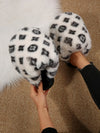 Vintage Plaid Fuzzy Slippers